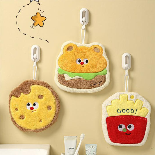 Cartoon Cute Food Kitchen Hanging Absorbent Quick Dry Hand Towel