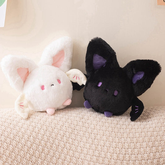 Black And White Cute Round Bat Stuffed Toy