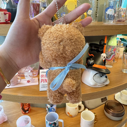 12cm Cute Butter Bear Pendant Plush Doll