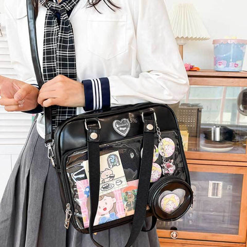 Japanese Style Women's Bag Candy Color Large Capacity Ita Bags Shoulder Bolso