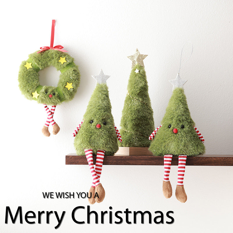Unique Funny Xmas Plush Stuffed Ornaments - Car Hanging Gifts, Christmas Tree Decor for Kids, Soft Plush Holiday Xmas Season Decorations for Home Tree Door Window