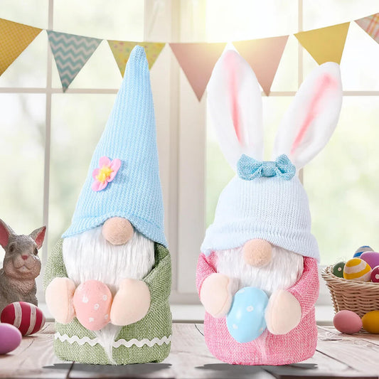 Easter Faceless Gnome Rabbit Easter Egg DIY Doll Handmade Decoration Kids