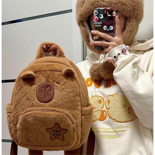 Capybara Plush Pack Bag