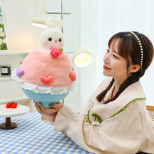Kawaii Sweet Bouquet Soft Pink Bunny Plush Toy