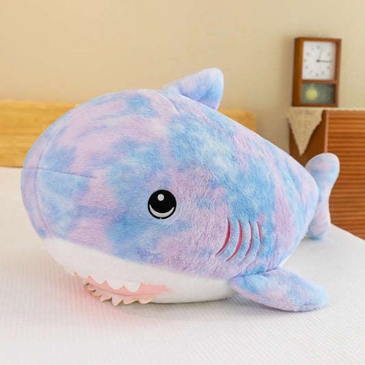 Camouflage Tie-Dye Shark Plush Toy