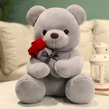 Cartoon Rose Teddy Bear Plush Toy