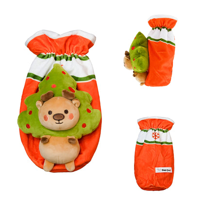 Christmas Wine Bottle Set Cartoon Christmas tree Reindeer Xmas Table Decoration as Christmas Gifts