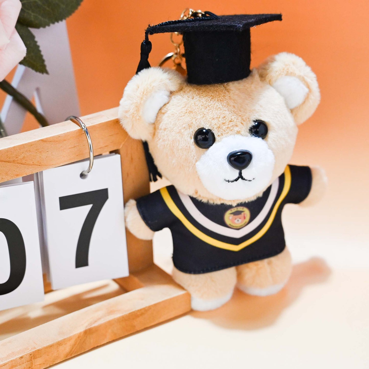 GaoPengToy | 6” Kawaii Graduation Bear - Soft Plushie Teddy Keychain Gift for Scholar