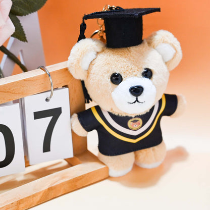 GaoPengToy | 6” Kawaii Graduation Bear - Soft Plushie Teddy Keychain Gift for Scholar