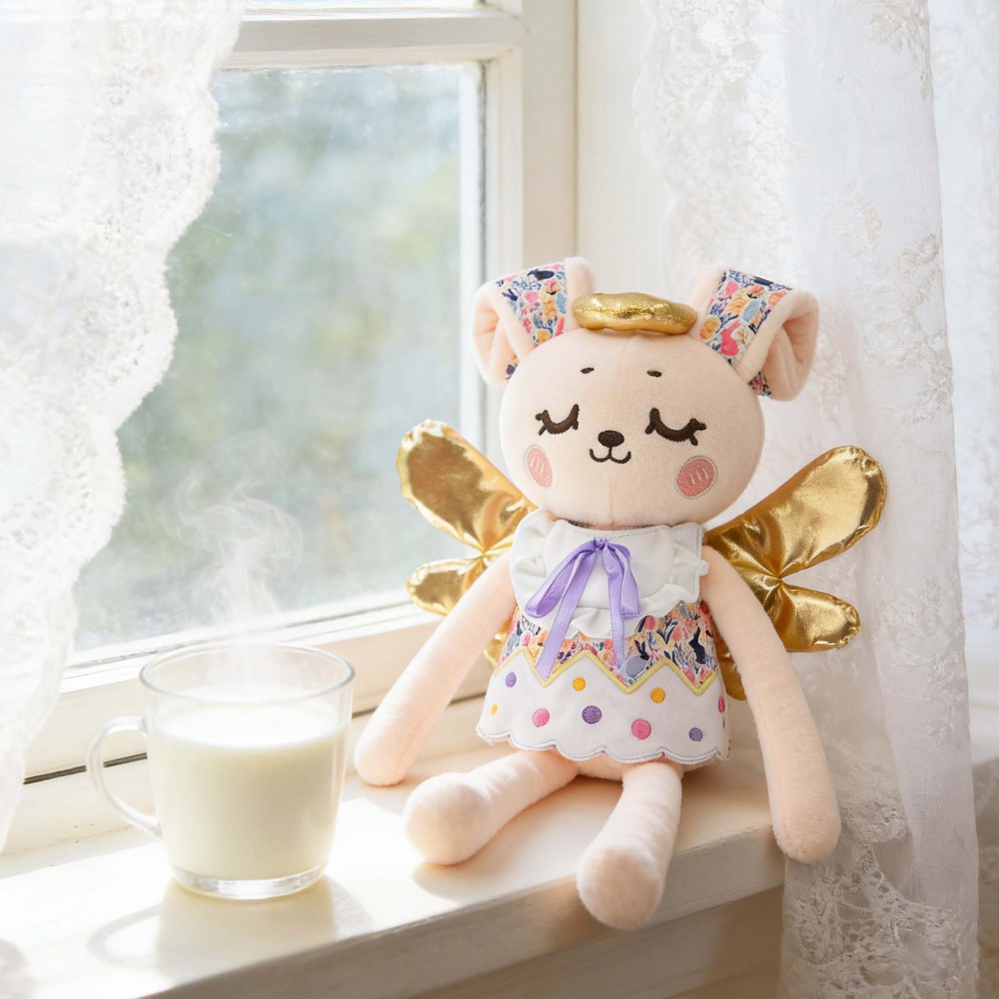 GaoPengToy | Interactive Easter Plush Toy -  Cuddly Angel Rabbit with Playful Slap Clap Ears