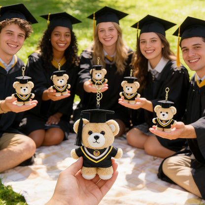 GaoPengToy | 6” Kawaii Graduation Bear - Soft Plushie Teddy Keychain Gift for Scholar