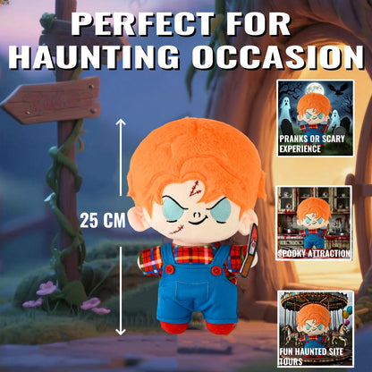 9.8" Chucky Plush Toy - Collectable Soft Doll for Kids & Adults, Perfect for Halloween, Assorted Creepy Baby Doll Style
