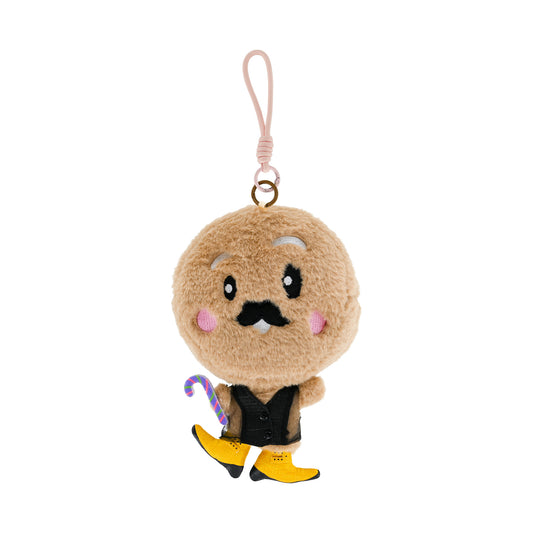 Christmas Kawaii Plush Gingerbread Man Coin Purse Keychain - Cute Zippered Change Pouch with Transparent Pocket Pendent for Women Kids, Ideal for Holiday Gifting, Christmas Party Favors & Stocking Fillers