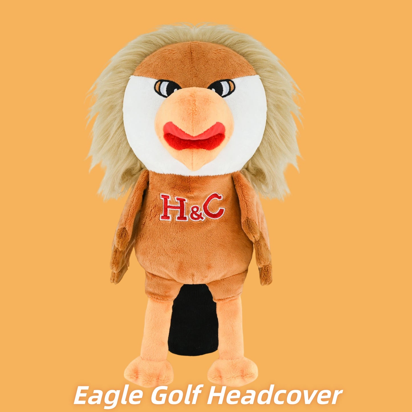 GaoPengToy | 15.7" Plush Eagle Golf Head Cover - Fun Animal Style Club Protector