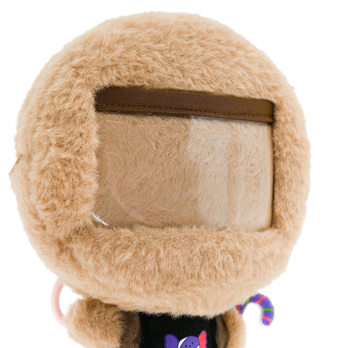 Christmas Kawaii Plush Gingerbread Man Coin Purse Keychain - Cute Zippered Change Pouch with Transparent Pocket Pendent for Women Kids, Ideal for Holiday Gifting, Christmas Party Favors & Stocking Fillers