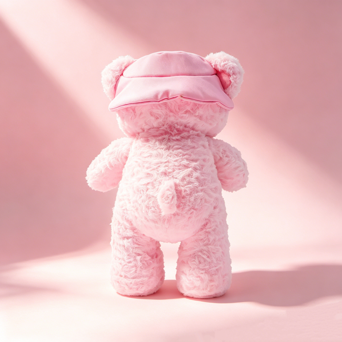 GaopengToy | 11.8" Kawaii Pink Teddy Bear Plush, Soft Stuffed Doll with Hat, Perfect Gift for Kids & Home Decor