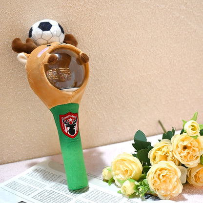 GaoPengToy | 12"Festive Reindeer Light-Up Wand - Plush Glow Stick with Soccer Top