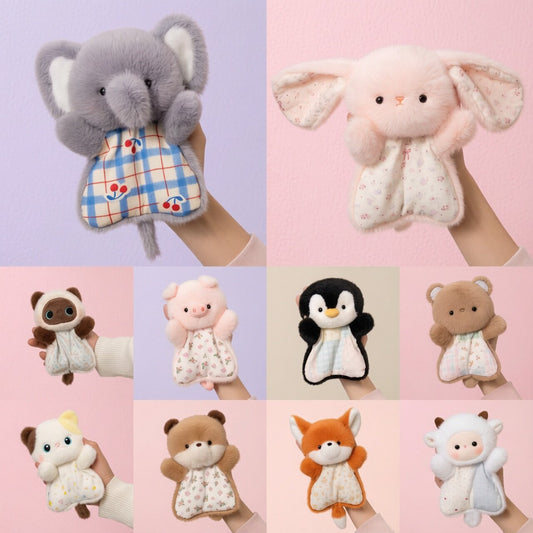 Soothing Bean Bag Hand Puppet - Squeezable Plush Toy for Stress Relief & Comfort