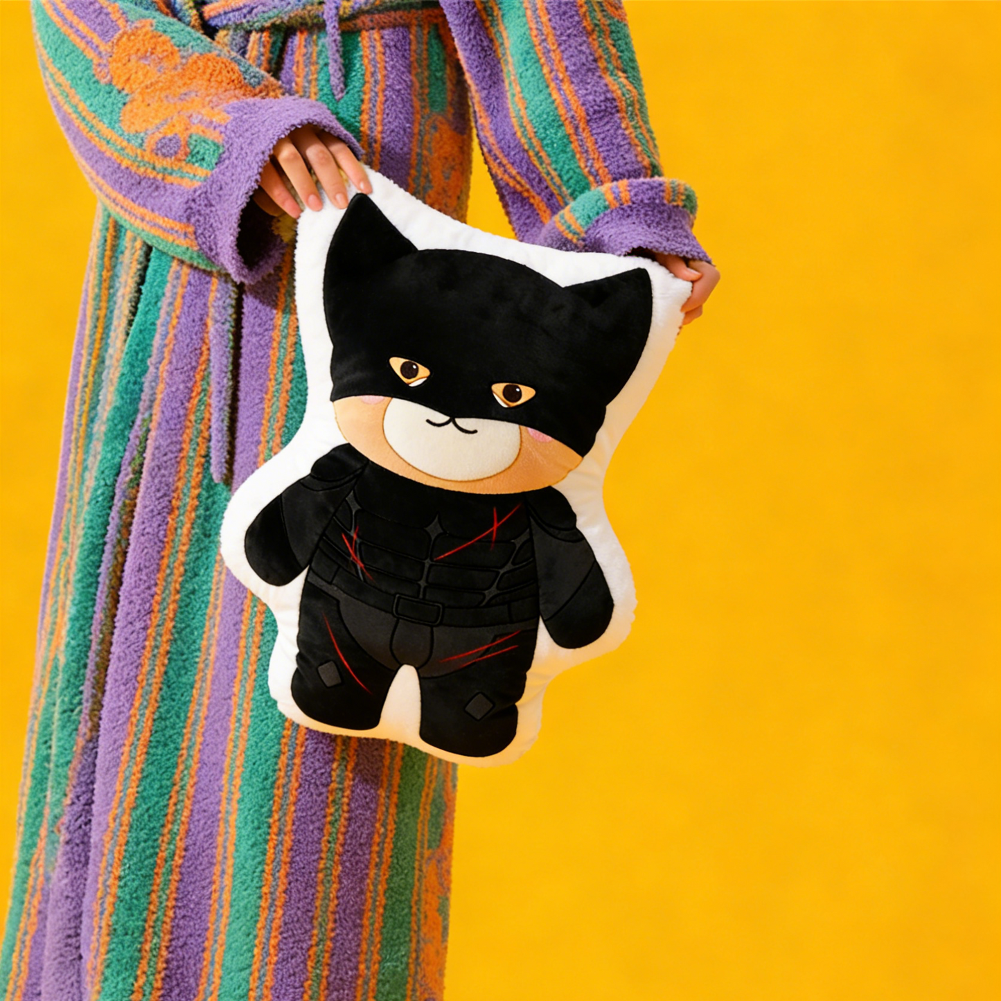 GaoPengToy | 15.4" Leather Jacket Bear Couple Plush Pillows -  2pcs Personalized Dress-Up Stuffed Cushions, Home Decor & Romantic Gift