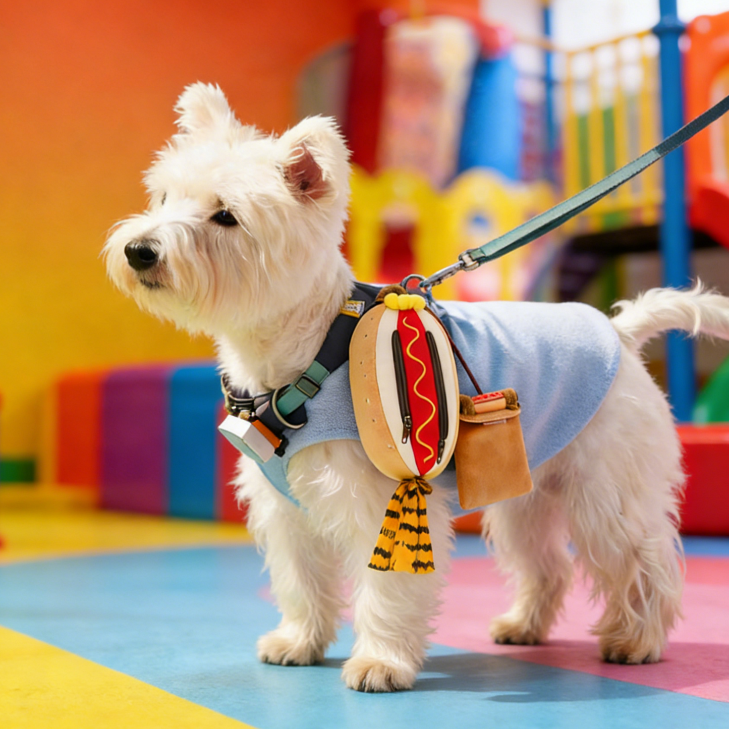 GaoPengToy | 6"Plush Dog Poop Bag -Multi-Functional Hot Dog Poop Bag Dispenser & Pouch