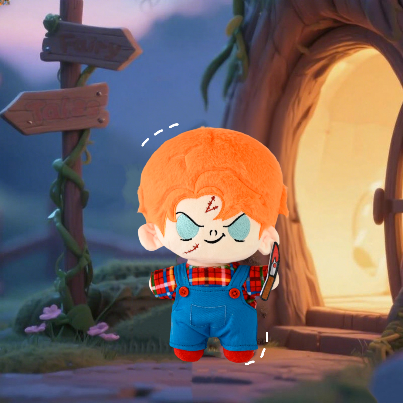 9.8" Chucky Plush Toy - Collectable Soft Doll for Kids & Adults, Perfect for Halloween, Assorted Creepy Baby Doll Style