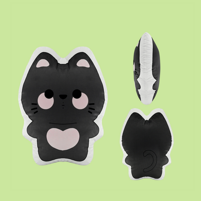 GaoPengToy | 15.4" Nami Cat Couple Plush Pillows -  2pcs Sweet Dress-Up Stuffed Cushions, Home Decor & Romantic Gift