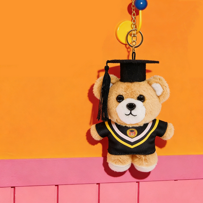 GaoPengToy | 6” Kawaii Graduation Bear - Soft Plushie Teddy Keychain Gift for Scholar