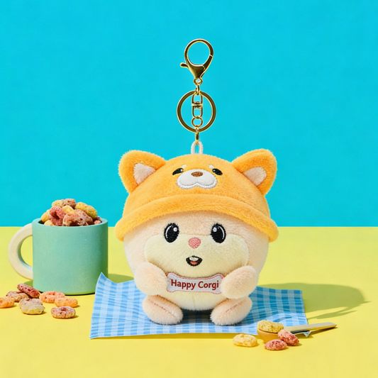 GaoPengToy | 3.2" Squeezy Mouse Keychain - Kawaii Plush Stress Relief Bag Charm