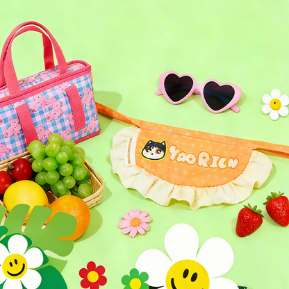 GaoPengToy | YaoRich Kawaii Lace Bandana - Cute Polka Dot Ruffle Scarf Pet Accessory Gift