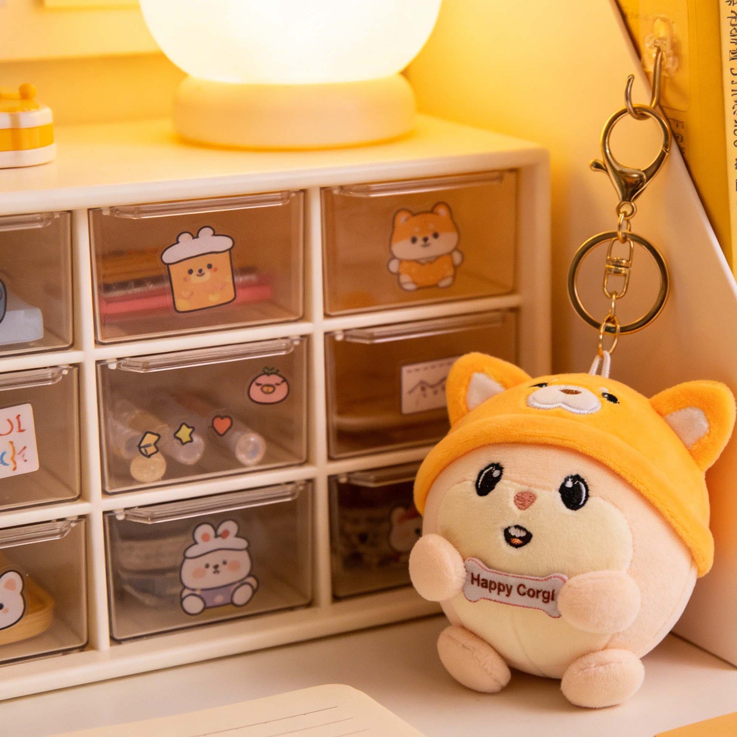 GaoPengToy | 3.2" Squeezy Mouse Keychain - Kawaii Plush Stress Relief Bag Charm