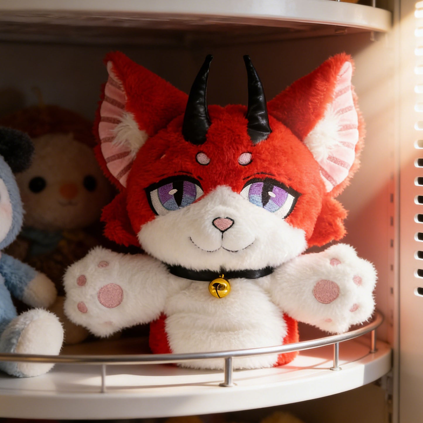 GaoPengToy | 13.8” Plush Demon Fox Plush Puppet - Cute Interactive Storytelling Toy Gift for Kids