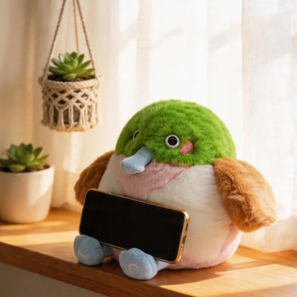 GaoPengToy |  7.9‘’ Spoon-billed Sandpiper Plush Phone Stand & Tissue Holder