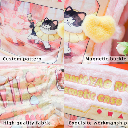 GaoPengToy | 16.5” Kawaii Pink Plush Activity Book - Soft Educational Fabric Toy for Kids