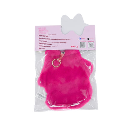 Original Cat Hand Towel with Hanging Loop (9.84") - Soft Absorbent Decorative Towel for Bathroom Kitchen, Cute Animal Towel Gift