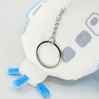 Designer Original 6.7" Blue-White Airplane Plush Toy, Plush Pendant - Cute Stuffed Aircraft for Kids, Soft Birthday Gift, Keychain Purse Charm for Women