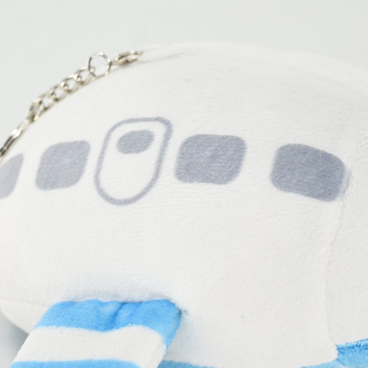 Designer Original 6.7" Blue-White Airplane Plush Toy, Plush Pendant - Cute Stuffed Aircraft for Kids, Soft Birthday Gift, Keychain Purse Charm for Women