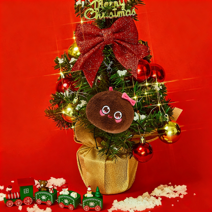 GaoPengToy | Coral Fleece Chocolate Coin Purse Bag Charm - 13.8" Cute Plush Pendant Keychain Valentine's Day Gift for Women & Girls