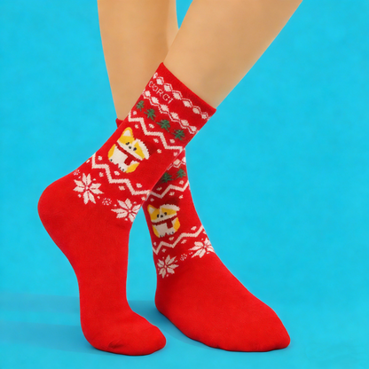 GaoPengToy | Christmas Socks - Fluffy Warm Fuzzy Australian Wool Socks, Funny Holiday Gift for Women