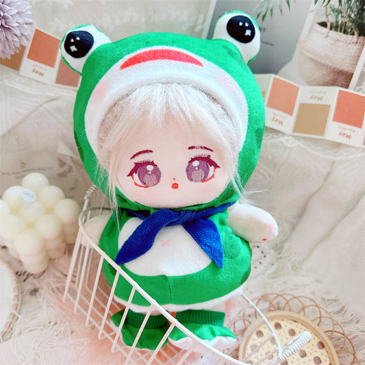 20cm Cotton Doll-Green Frog Doll Costume