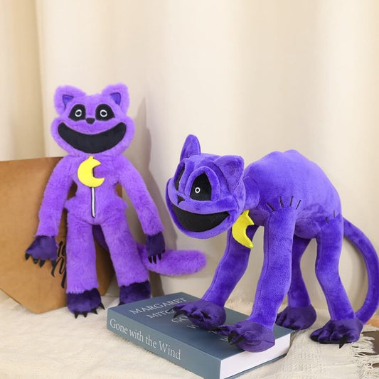 Scary Smile Purple Cat Doll