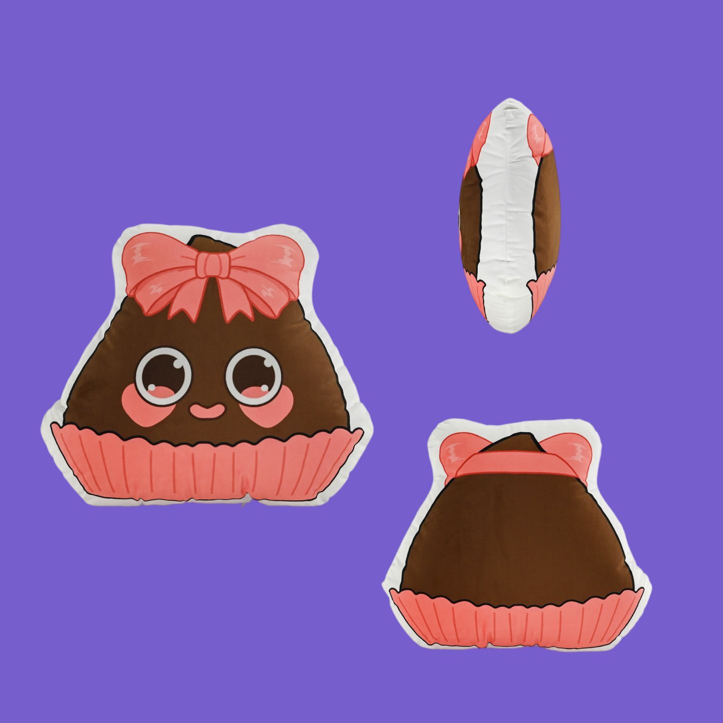 GaoPengToy | 15.4" Chocolate Couple Plush Pillows -  2pcs Sweet Dress-Up Stuffed Cushions, Home Decor & Romantic Gift