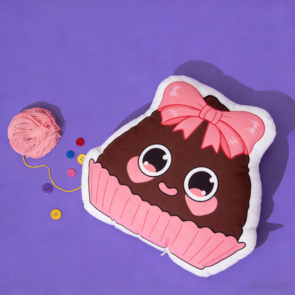 GaoPengToy | 15.4" Chocolate Couple Plush Pillows -  2pcs Sweet Dress-Up Stuffed Cushions, Home Decor & Romantic Gift