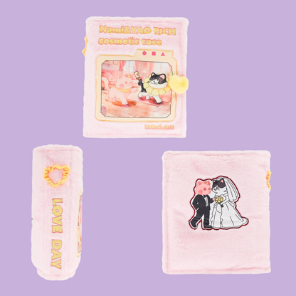 GaoPengToy | 16.5” Kawaii Pink Plush Activity Book - Soft Educational Fabric Toy for Kids