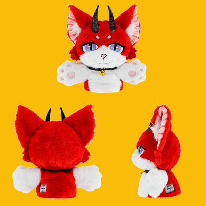 GaoPengToy | 13.8” Plush Demon Fox Plush Puppet - Cute Interactive Storytelling Toy Gift for Kids