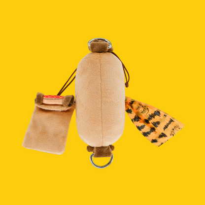 GaoPengToy | 6"Plush Dog Poop Bag -Multi-Functional Hot Dog Poop Bag Dispenser & Pouch