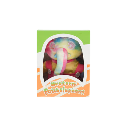 5.9" Plush Elephant Toy - Soft Pink Animal Pendent with Overalls, Gift Box Included for Kids