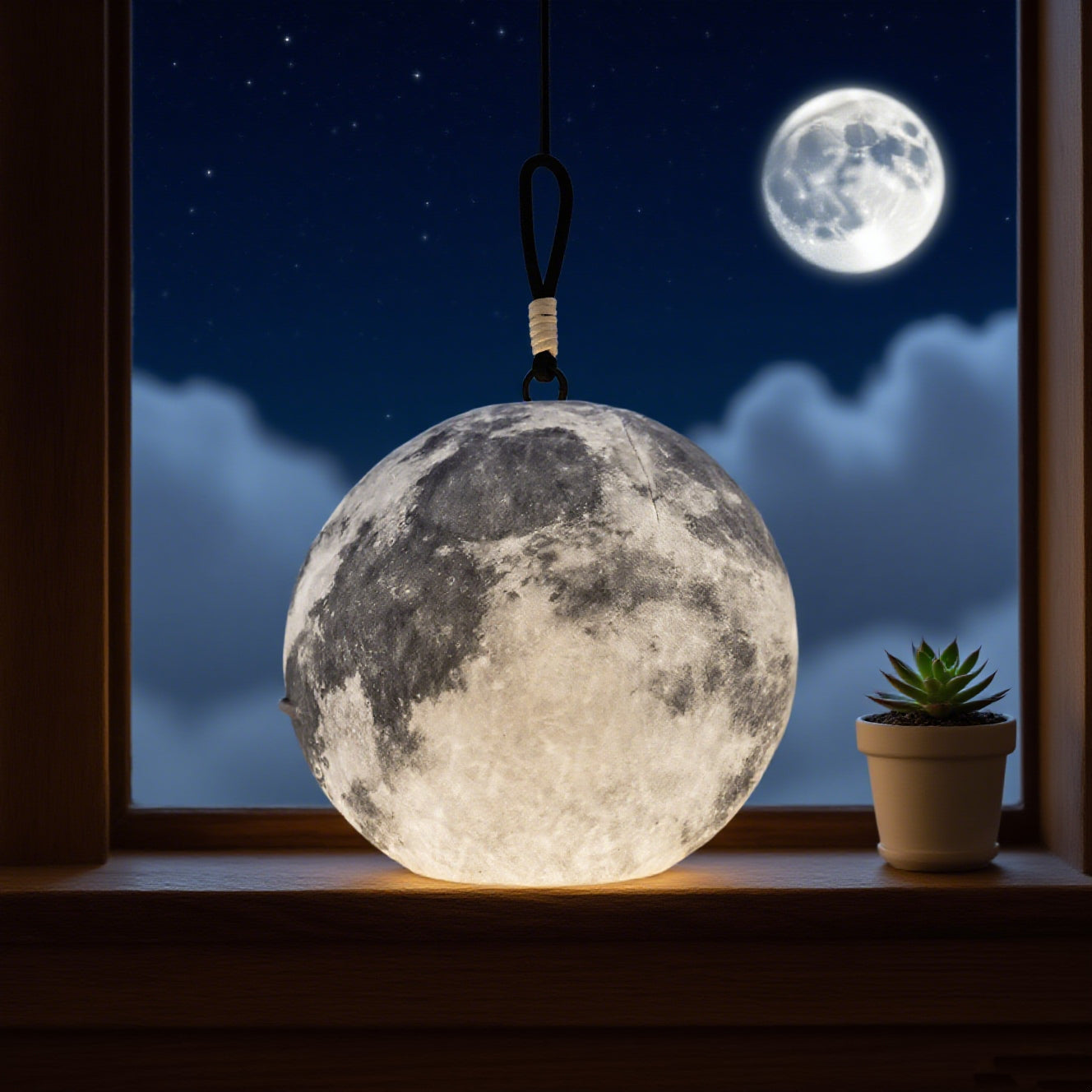 GaoPengToy |10.6 " Floating Moon Lamp -Hanging Decorative Lantern