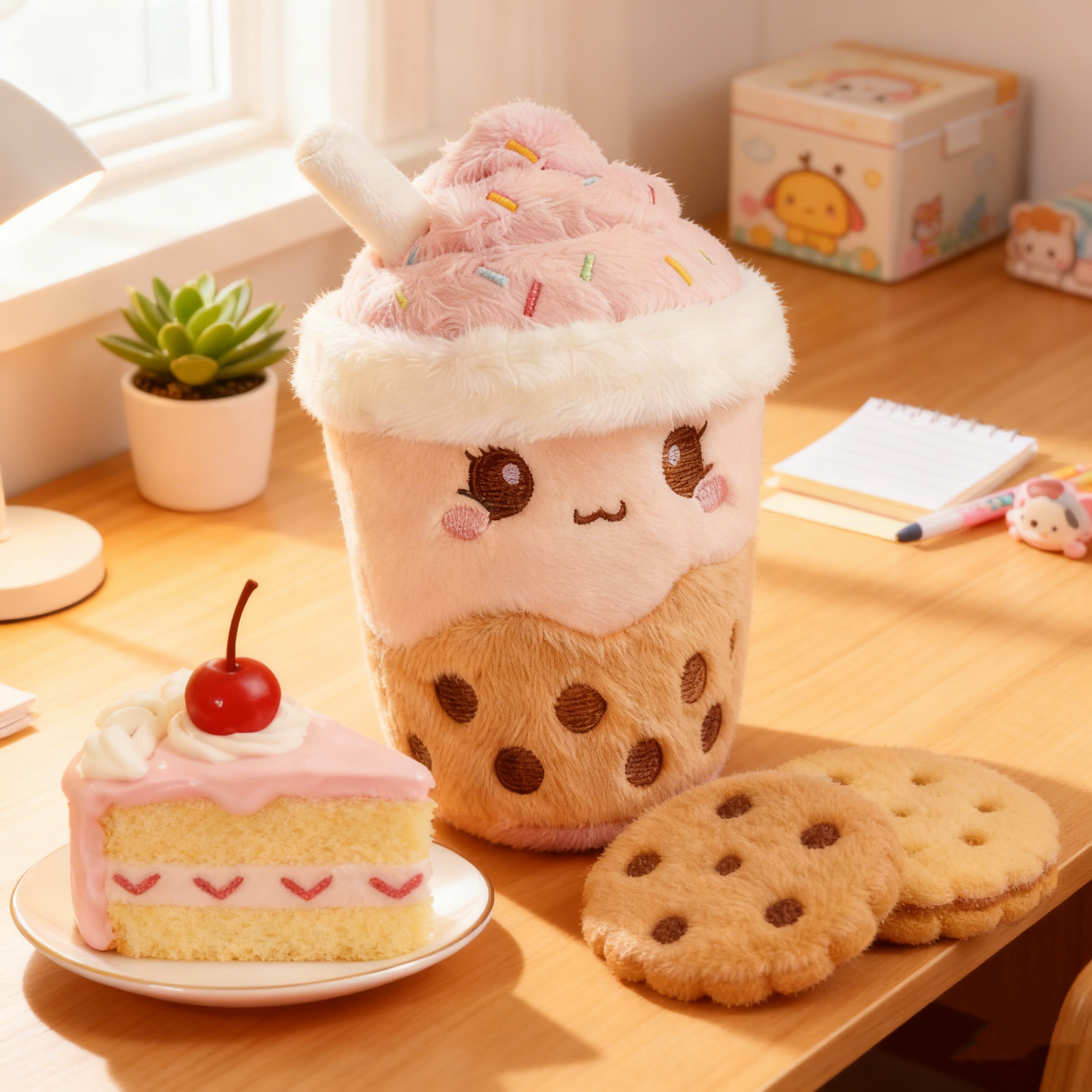 GaoPengToy | 6" Kawaii Boba Plushie - Cute Bubble Tea Hugging Doll Gift for Kids