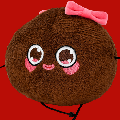 GaoPengToy | Coral Fleece Chocolate Coin Purse Bag Charm - 13.8" Cute Plush Pendant Keychain Valentine's Day Gift for Women & Girls