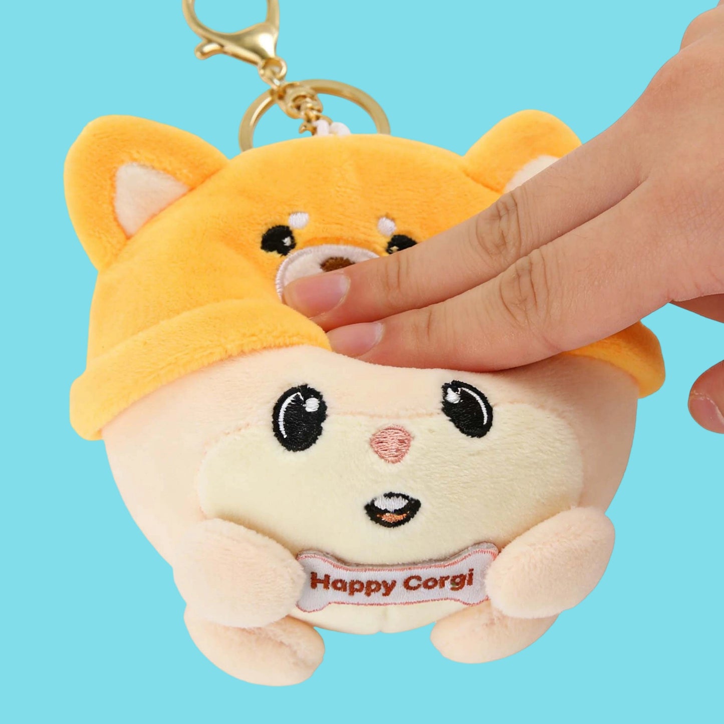 GaoPengToy | 3.2" Squeezy Mouse Keychain - Kawaii Plush Stress Relief Bag Charm